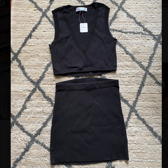 Free People Dresses & Skirts - Free People Black Callie Set Size XS